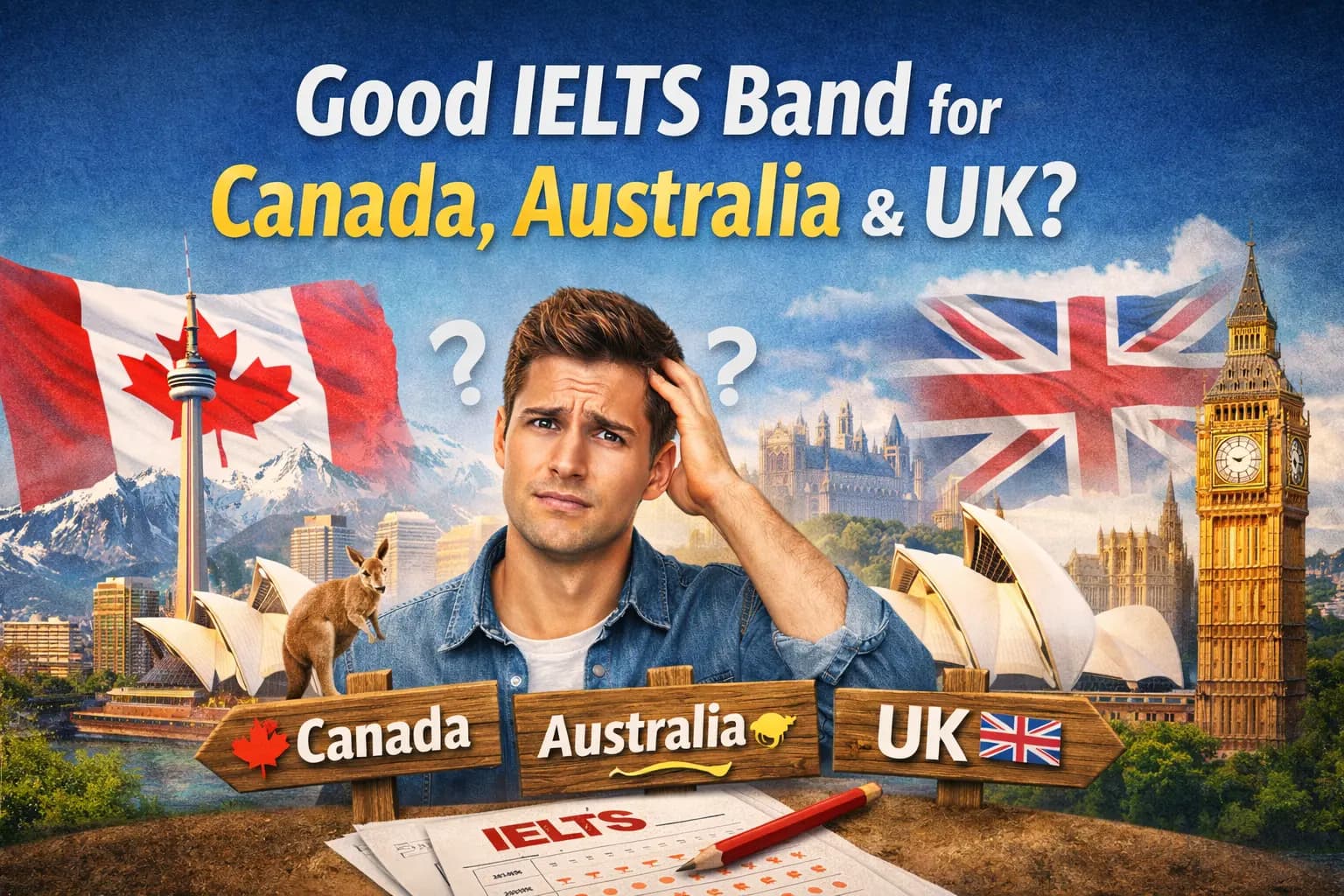 What is a Good IELTS Score for Canada, Australia and UK