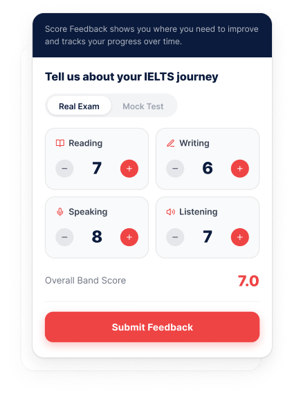 IELTS score trend analysis and progress tracking